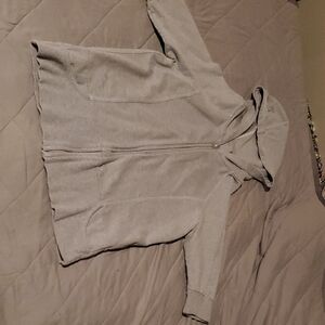 Men's Heather Gray Zip-Up Hoodie